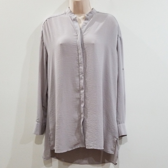 Mossimo tv xs women's gray blouse - Picture 4 of 8